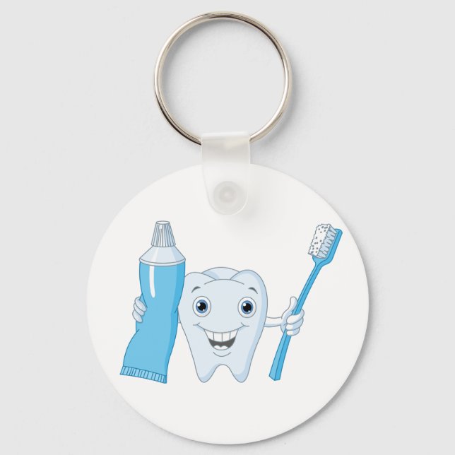 Porte-clés Porte - clé pour dents et brosses à dents (Recto)