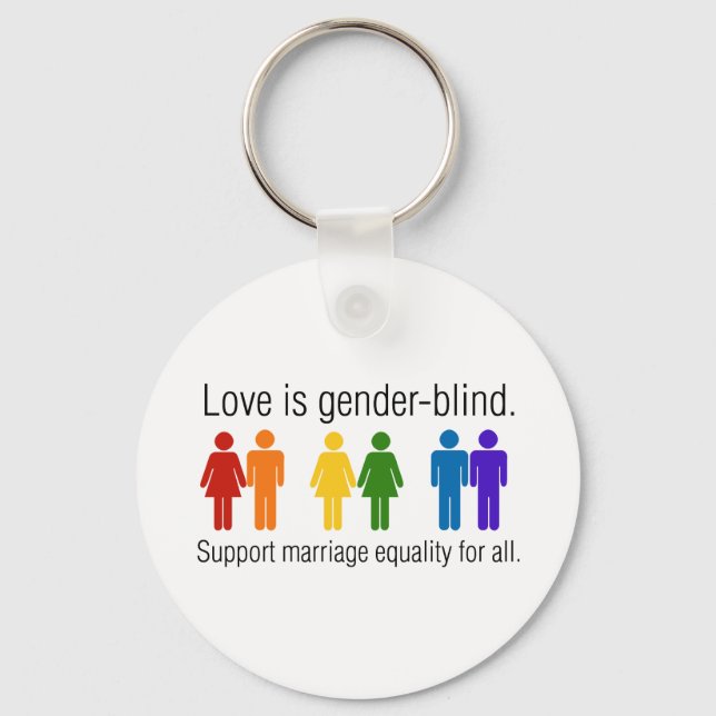 Porte-clés Porte - clé pour l'égalité de mariage (Recto)