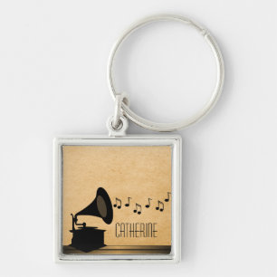 Porte-clés Porte - clé Premium Gramophone Vintage en ébène