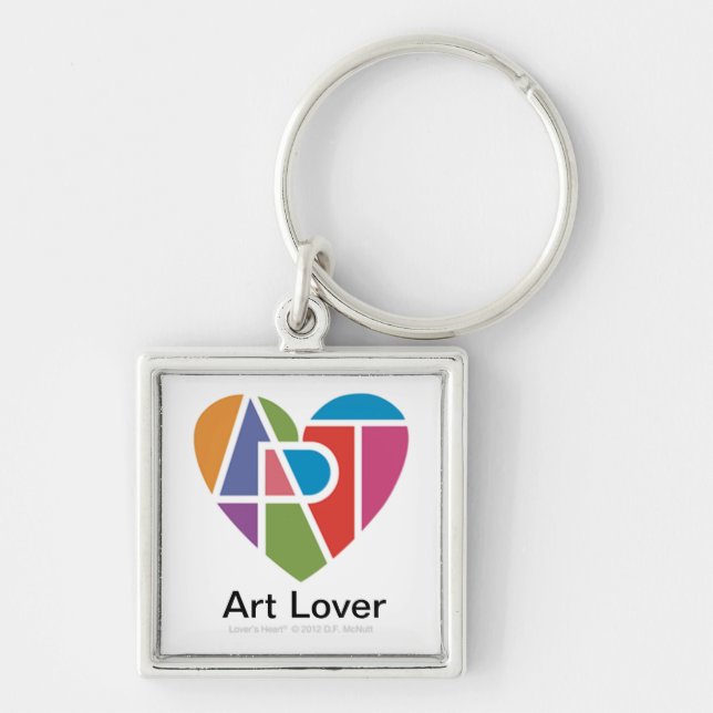 Porte-clés Porte - clé Premium Lover's Heart® Art Lover (Devant)