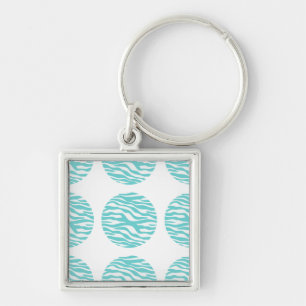 Porte-clés Porte - clé Premium Pois d'impression Zebra