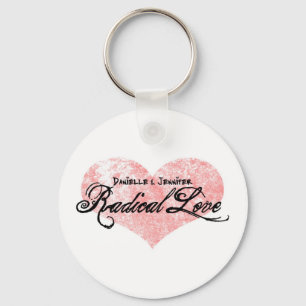 Porte-clés Porte - clé radical d'amour de Danielle et de