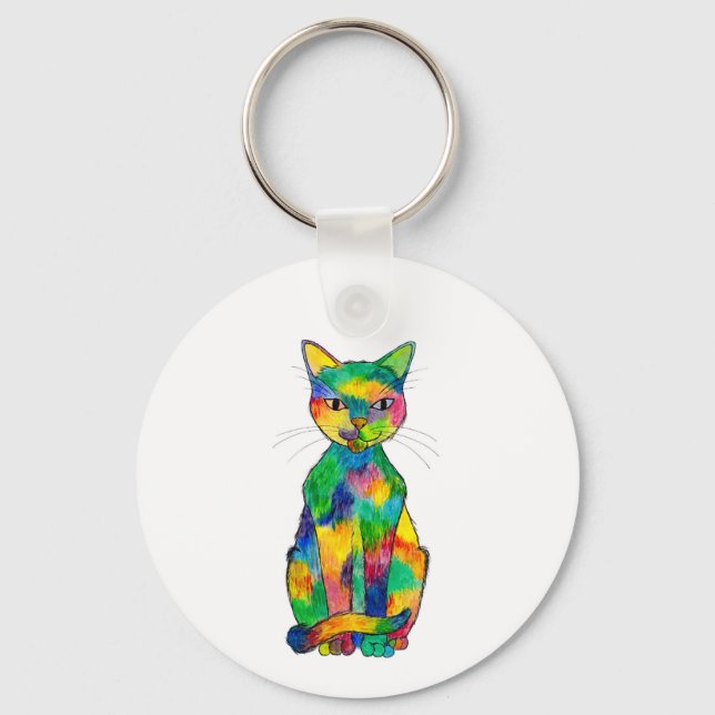 Porte-clés Porte - clé Rainbow Cat (Recto)