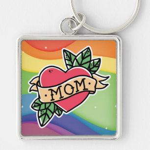 Porte-clés Porte - clé Rainbow Mom