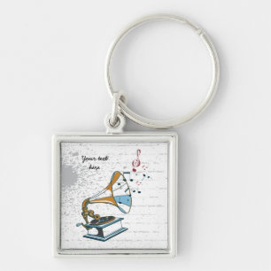 Porte-clés Porte - clé rétro Gramophone