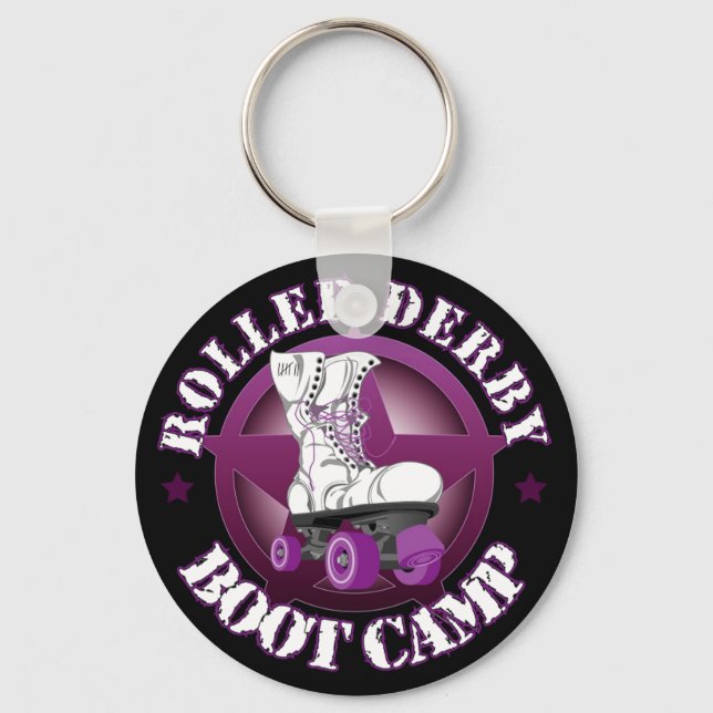 Porte-clés PORTE - CLÉ RollerDerbyBootCamp de SSRD (Recto)