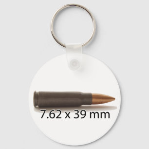 Porte-clés Porte - clé rond AK47 Ammo 7,62 x 39 mm