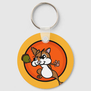 PORTE-CLÉS PORTE - CLÉ ROND DE CHIPMUNK CUIT