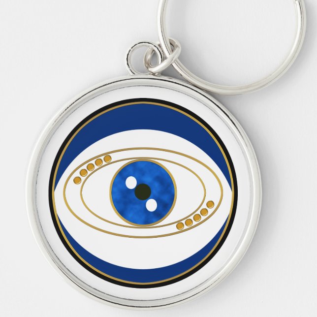 Porte-clés Porte - clé rond Evil Silver (Devant)