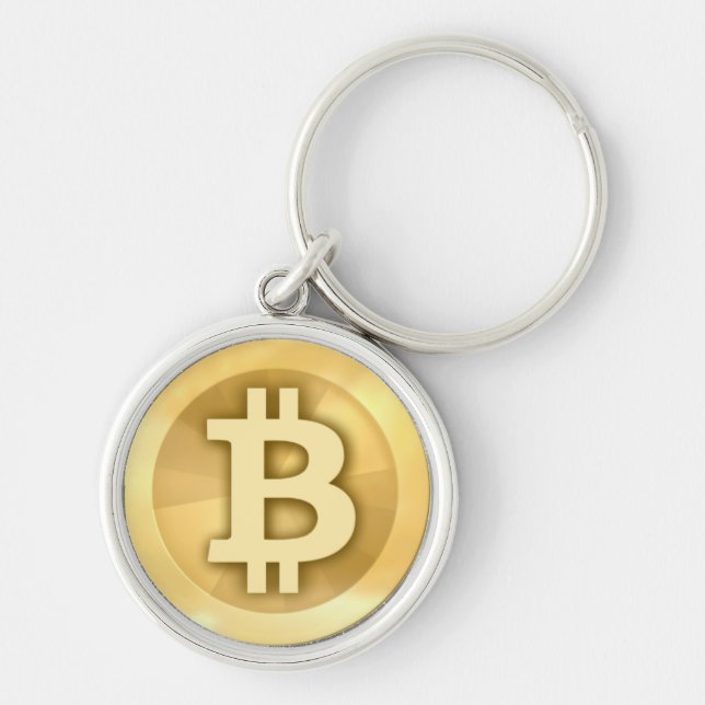 Porte-clés Porte - clé ronde Bitcoin Premium (Devant)