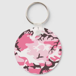 Porte-clés Porte - clé rose de camouflage