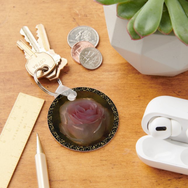 Porte-clés Porte - clé rose texturé (Bureau)
