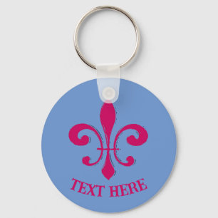 Porte-clés Porte - clé Rouge Fleur De Lis
