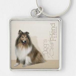 Porte-clés Porte - clé Rough Collie