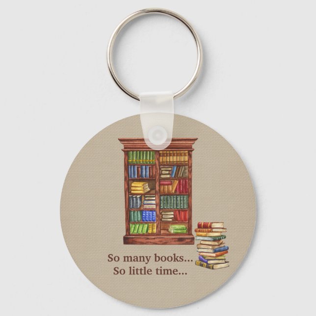 Porte-clés Porte - clé Rustique de l'auteur de livre | Texte  (Recto)