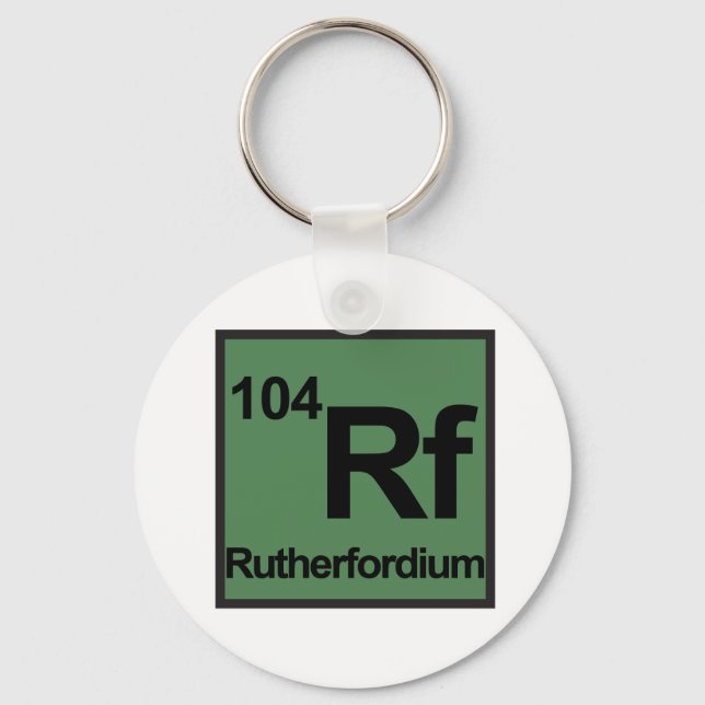 Porte-clés Porte - clé Rutherfordium (Recto)