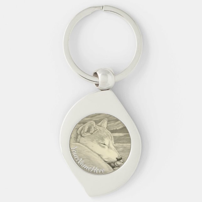 Porte-clés Porte - clé Shiba Inu (Devant)