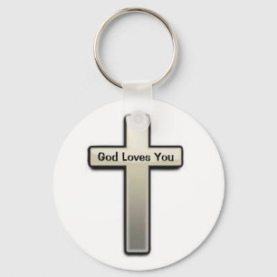 Porte-clés Porte - clé Silver Cross Dieu vous aime