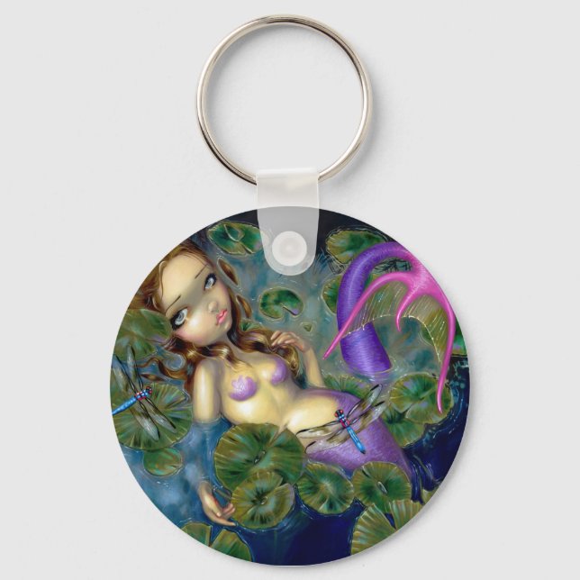 Porte-clés porte - clé "Sirène de libellule" (Recto)