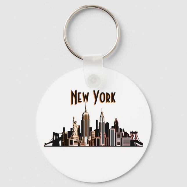 Porte-clés Porte - clé Skyline de New York (Recto)