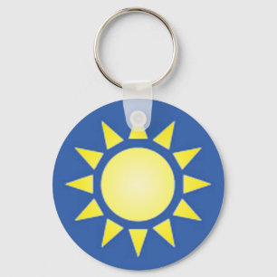 Porte-clés Porte - clé solaire jaune