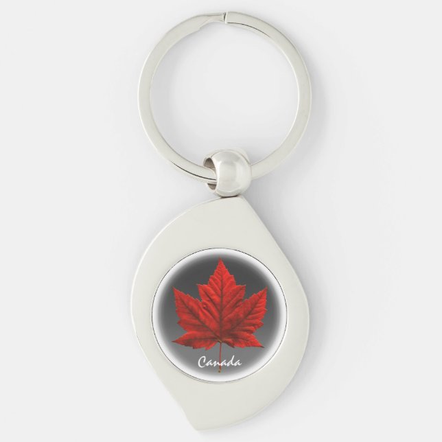 Porte-clés Porte - clé Souvenir du Canada Cadeaux en feuille  (Devant)