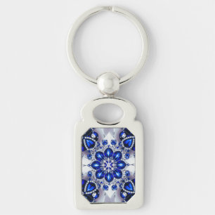 Porte-clés Porte - clé spécial aux couleurs Bleues Blanches
