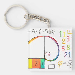 Porte-clés Porte - clé spiral Fibonacci