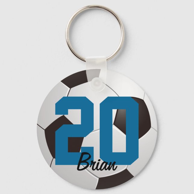 Porte-clés Porte - clé sportif de balle de football (Recto)