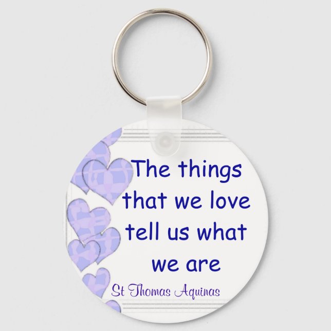 Porte-clés Porte - clé St Thomas d'Aquas (Recto)