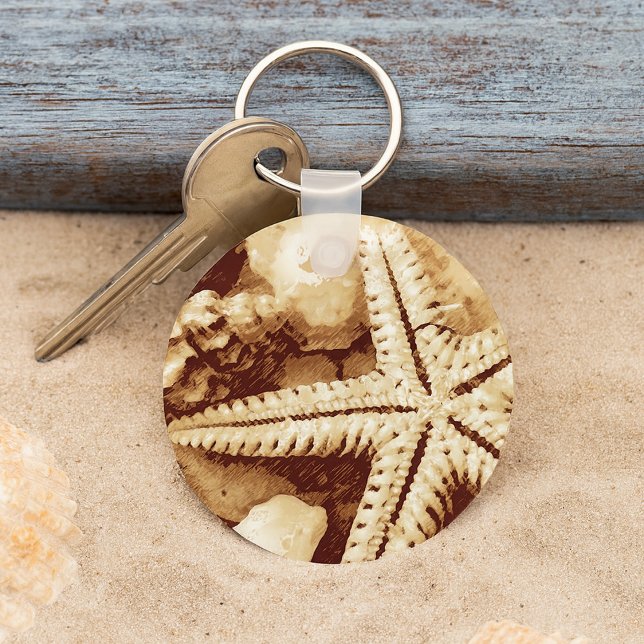 Porte-clés Porte - clé Starfish and Seashells (Créateur téléchargé)