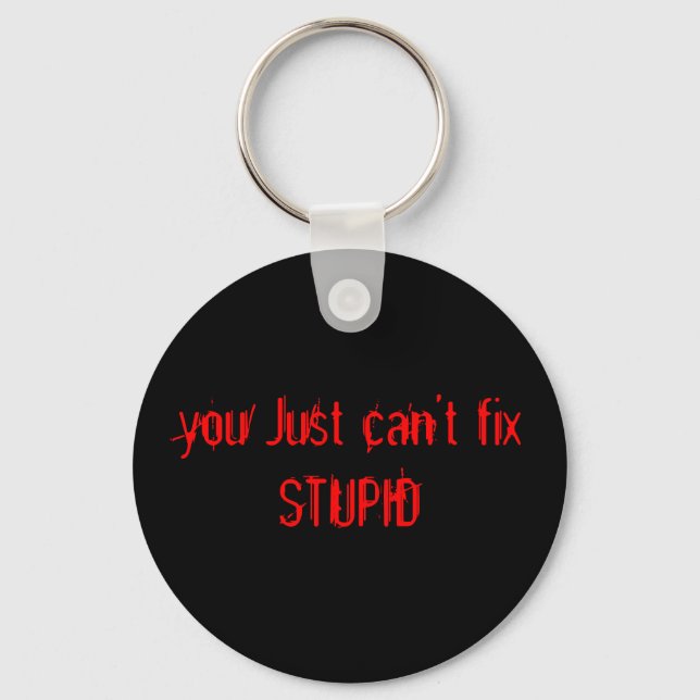 PORTE-CLÉS PORTE - CLÉ STUPID (Recto)