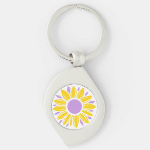 Porte-clés Porte - clé Sunflower Swirl