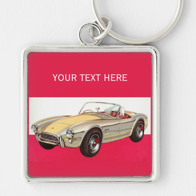 Porte-clés Porte - clé sur mesure de voiture Vintage (Devant)
