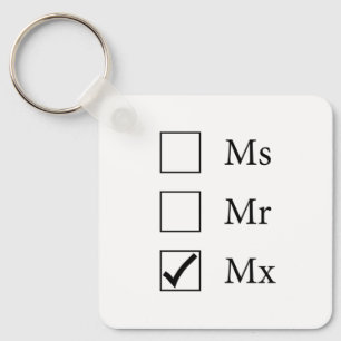 Porte-clés Porte - clé Titre Mx (Trois Options)