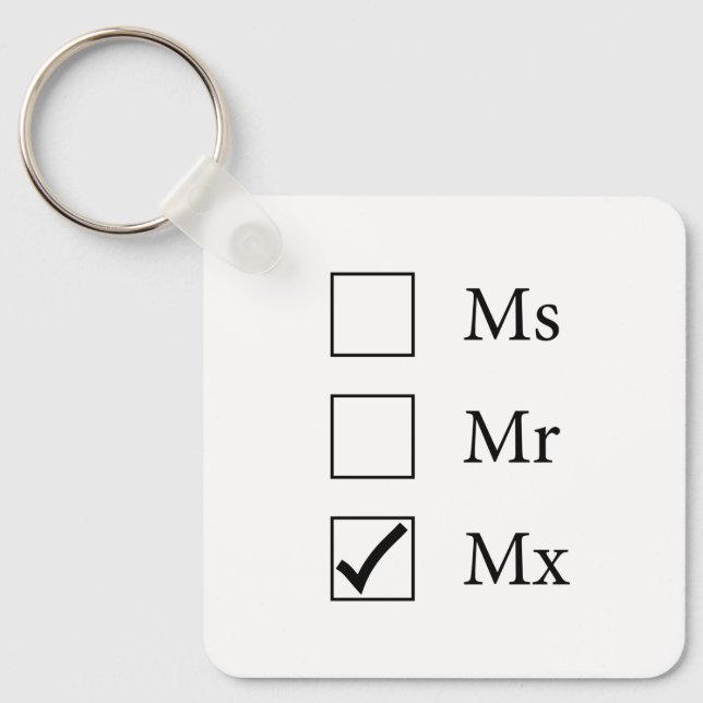 Porte-clés Porte - clé Titre Mx (Trois Options) (Recto)