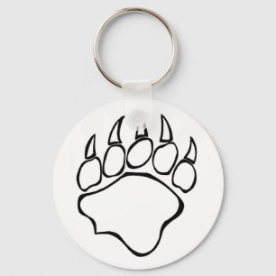Porte-clés Porte - clé transparent de patte d'ours