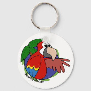 Porte-clés Porte - clé Tropical Scarlet Macaw