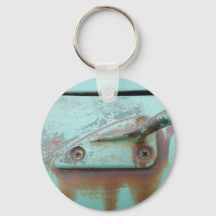 Porte-clés Porte - clé turquoise avec image vintage