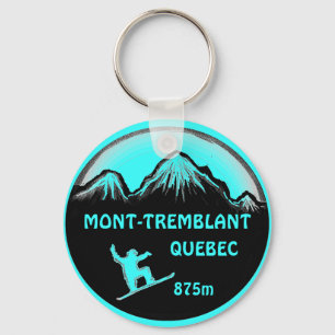 Porte-clés Porte - clé turquoise d'art de surf des neiges de