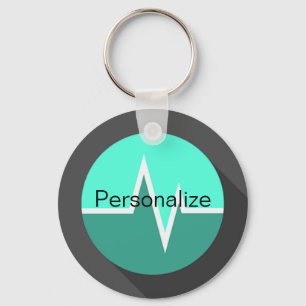 Porte-clés Porte - clé turquoise EKG
