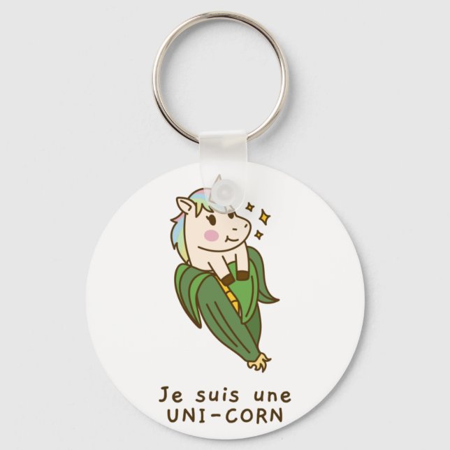 PORTE-CLÉS PORTE CLE UNICORN (Recto)