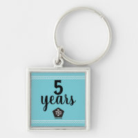 Porte - clé universel tressé d'anniversaire des