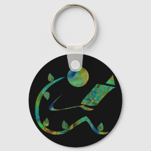 Porte-clés Porte - clé vert de lecteur