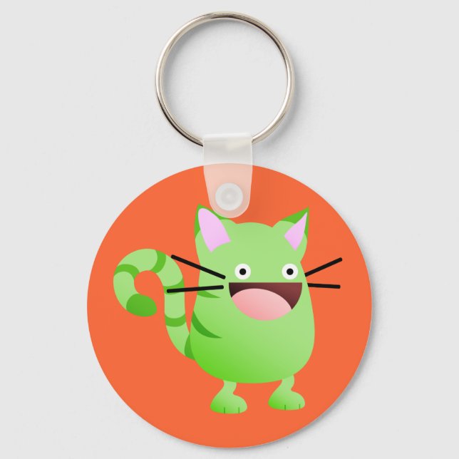 Porte-clés Porte - clé vert Kitty Bounce (Recto)