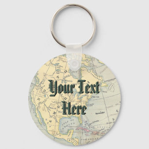 Porte-clés Porte - clé vintage de carte