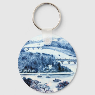 Porte-clés porte - clé vintage porcelaine chinoise