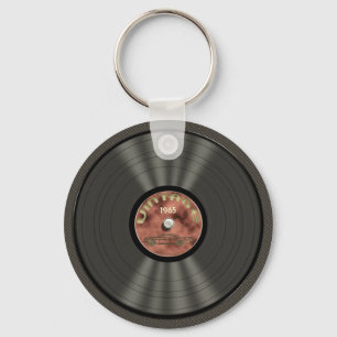 Porte-clés Porte - clé vintage (red) de disque vinyle