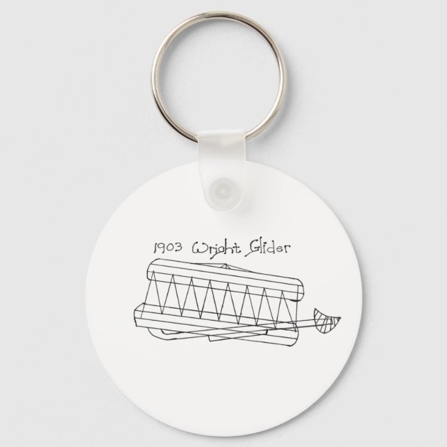 Porte-clés porte - clé Wright Glider 1903 (Recto)