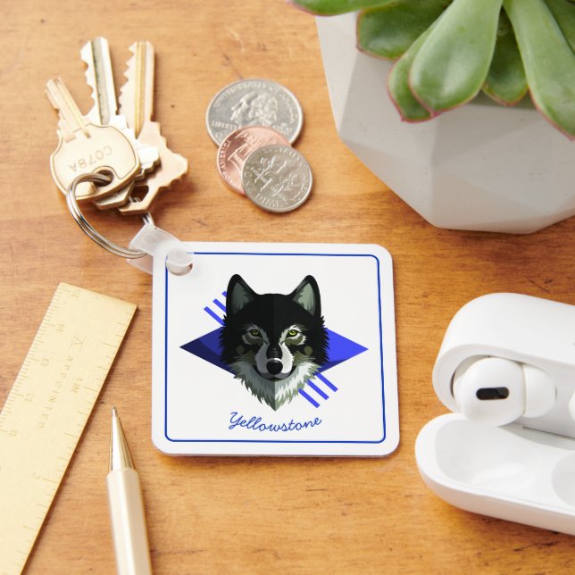 Porte-clés Porte - clé-Yellowstone Wolf (Bureau)